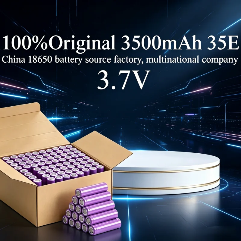 

3500mAh 18650 Rechargeable Li-ion Battery 25A Discharge High Capacity Safety Protected Flat Top Battery