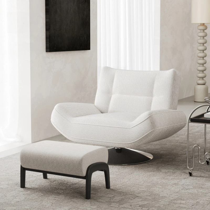 Armrest rotating leisure petal backrest recliner living room single sofa small apartment