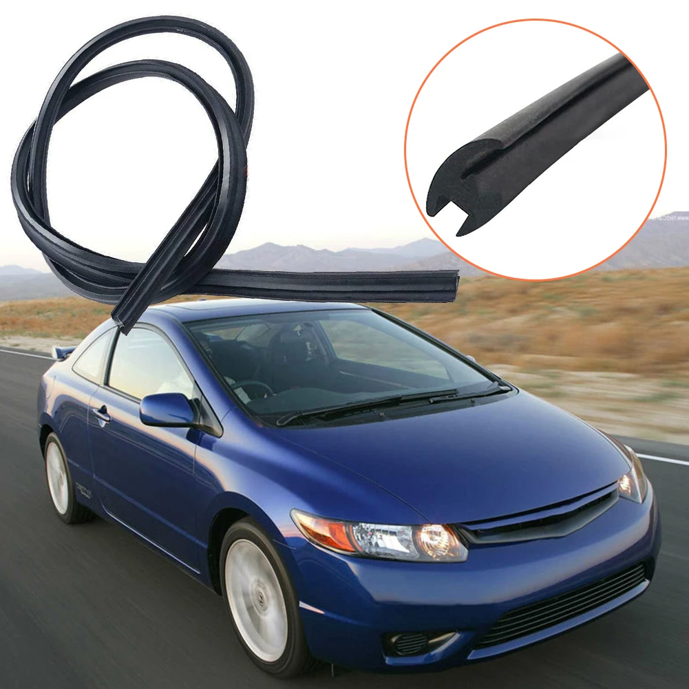 1pc Car Front Windshield Reveal Surround Molding Trim 73150-SNA-003 Rubber Wind Rain Sealing Strip For Honda Civic 2006-2011