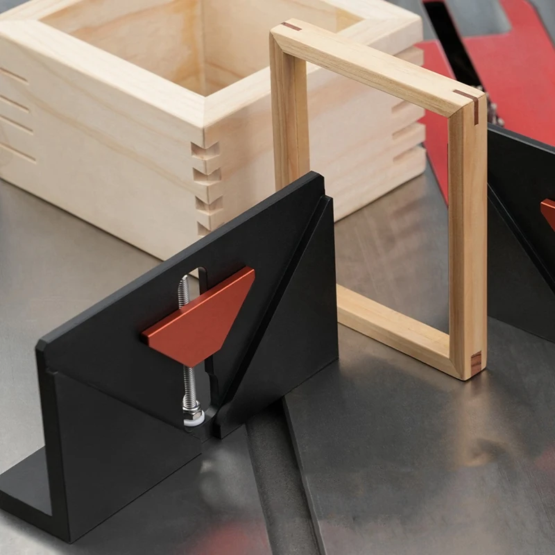 ABSJ-Angle droit cannelé fixation routeur Table cadre en bois tenonnage rainurage sécurité alimentation pince cadre fabrication auxiliaire
