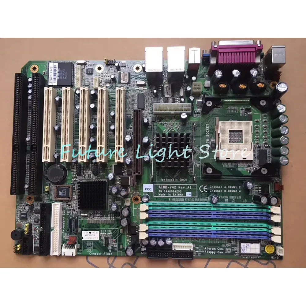 Industrial Computer Motherboard AIMB-742 Rev. A2 AIMB-742G2 Dual Network Ports