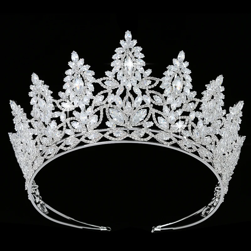 

Tiaras Crowns HADIYANA Handmade Wedding Crown Hair Jewelry Wedding For Women Accessiories Hair Jewelry BC4626 Corona Princess