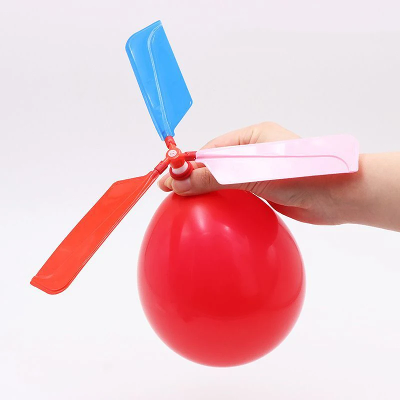 10 stücke Farbe zufällige Hubschrauber Ballon tragbare im Freien spielen fliegende Ballon Spielzeug Kinder Geschenk Dekorationen Party liefert Globos