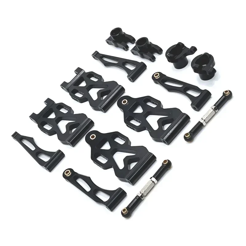 Metal Upgrade Parts Kit Front and Rear Arm Steering Cup for SCY 16101 16102 16106 16201 JJRC Q130A Q130B Q141 Q117 1/16 RC Car