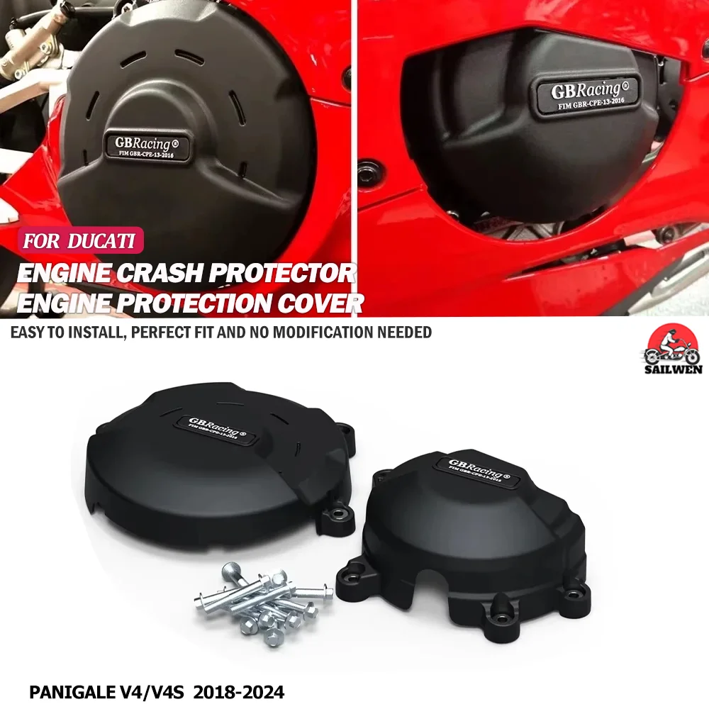 FOR  DUCATI V4 Panigale V4S 2018-2024 Motorcycle Engine Protection Cove
