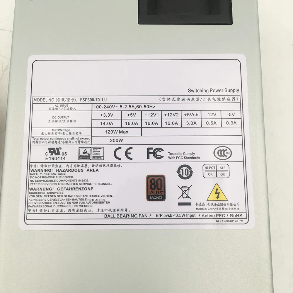 FSP300-701UJ For FSP PSU 1U 300W Switching Power Supply