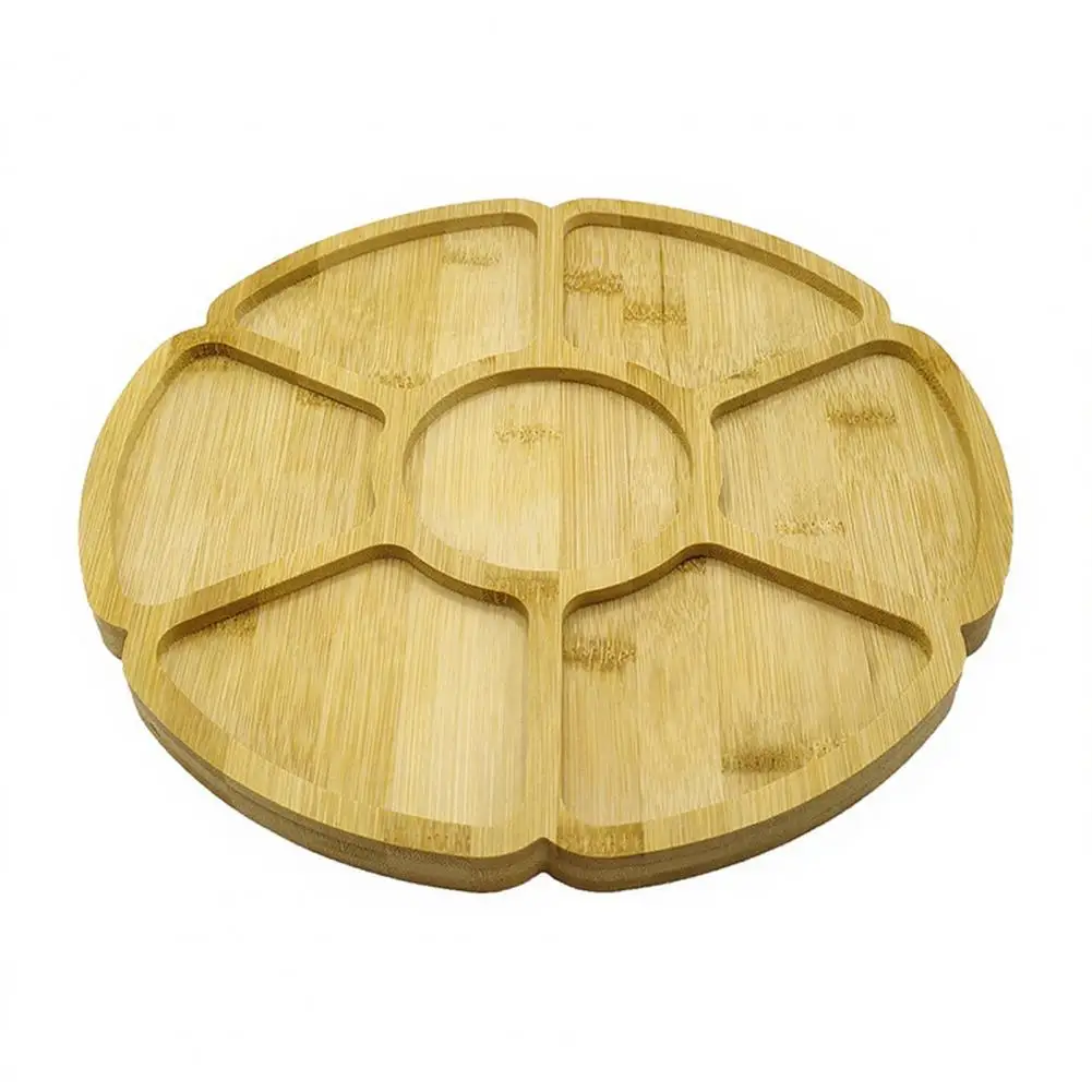 Gift Bamboo Tray Custom Engraved Bamboo Serving Tray Flower Petal Charcuterie Board Personalized Appetizers Platter for Parties