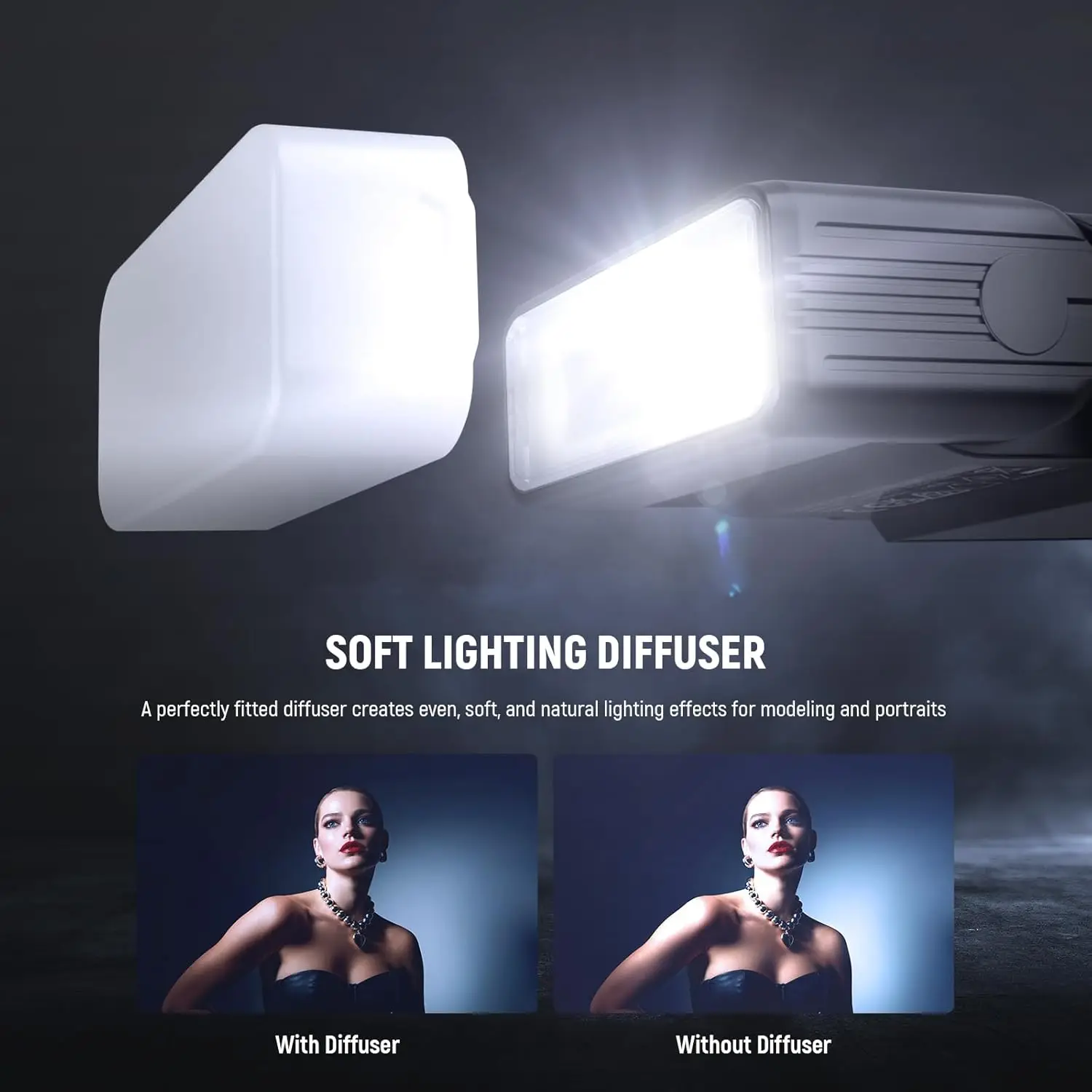 فلاش كاميرا صغير من NEEWER BASICS مع ضوء فيديو LED 2 وات وبطارية 6500 كلفن ± 300 ك/800 مللي أمبير في الساعة، متوافق مع Canon Fujifilm Sony Nikon