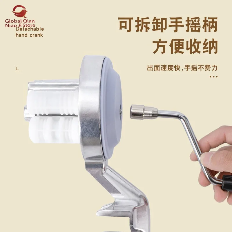 Manual Noodle Maker, Pasta Machine, Household Dough Press, Hand-cranked Pasta Roller, Macaroni Maker