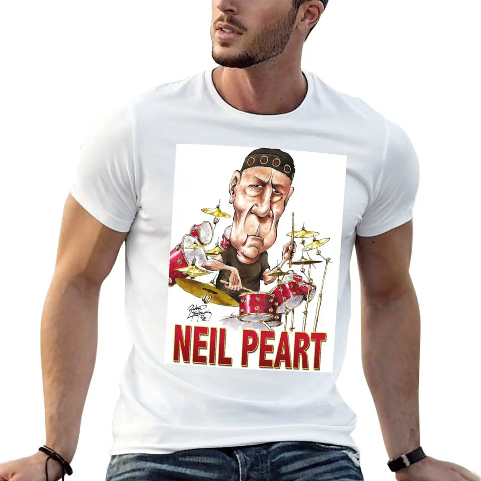 

Neil Peart T-Shirt t shirt man plain t shirts for man slim fit man t shirt designer T-shirt