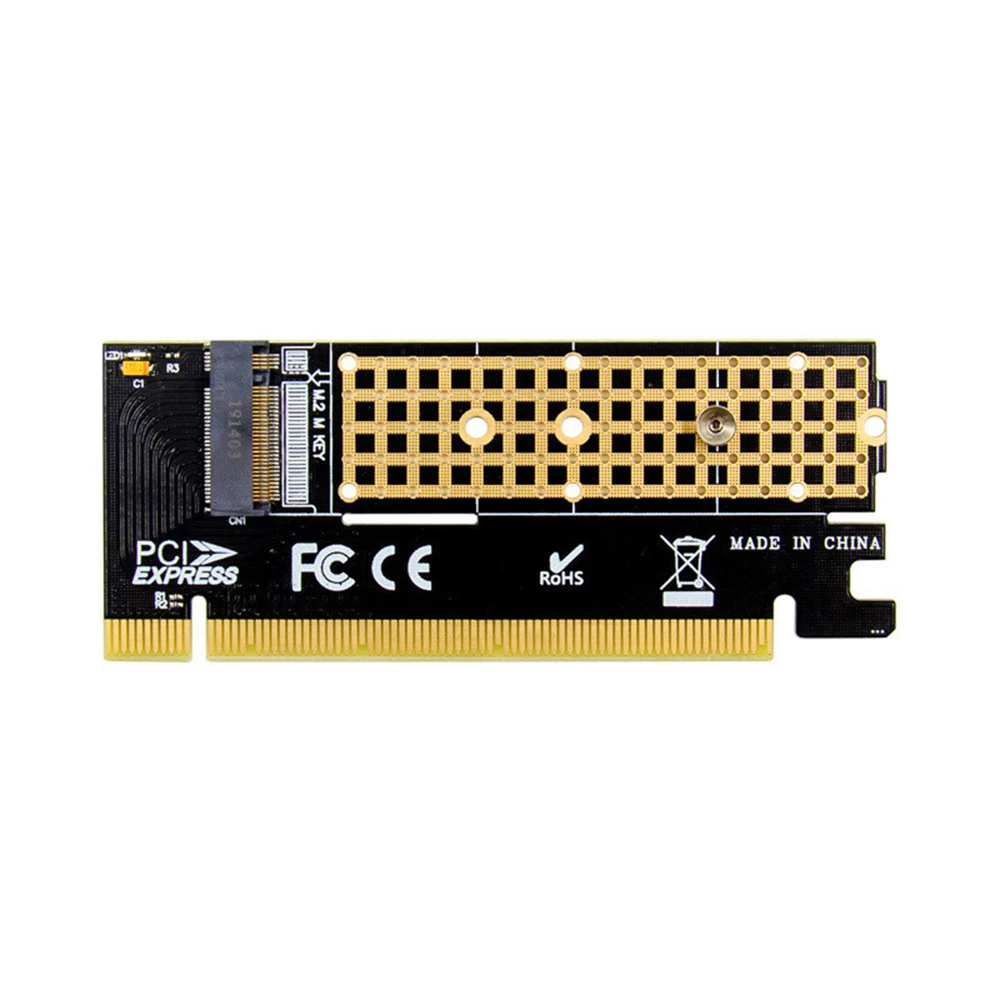 NVME SSD Adapter Key Interface, M.2 para PCIE x16 Adapter Card, Pcie para converter cartão adaptador, PCI Express 3.0, 2230-2280 Tamanho para Win 7