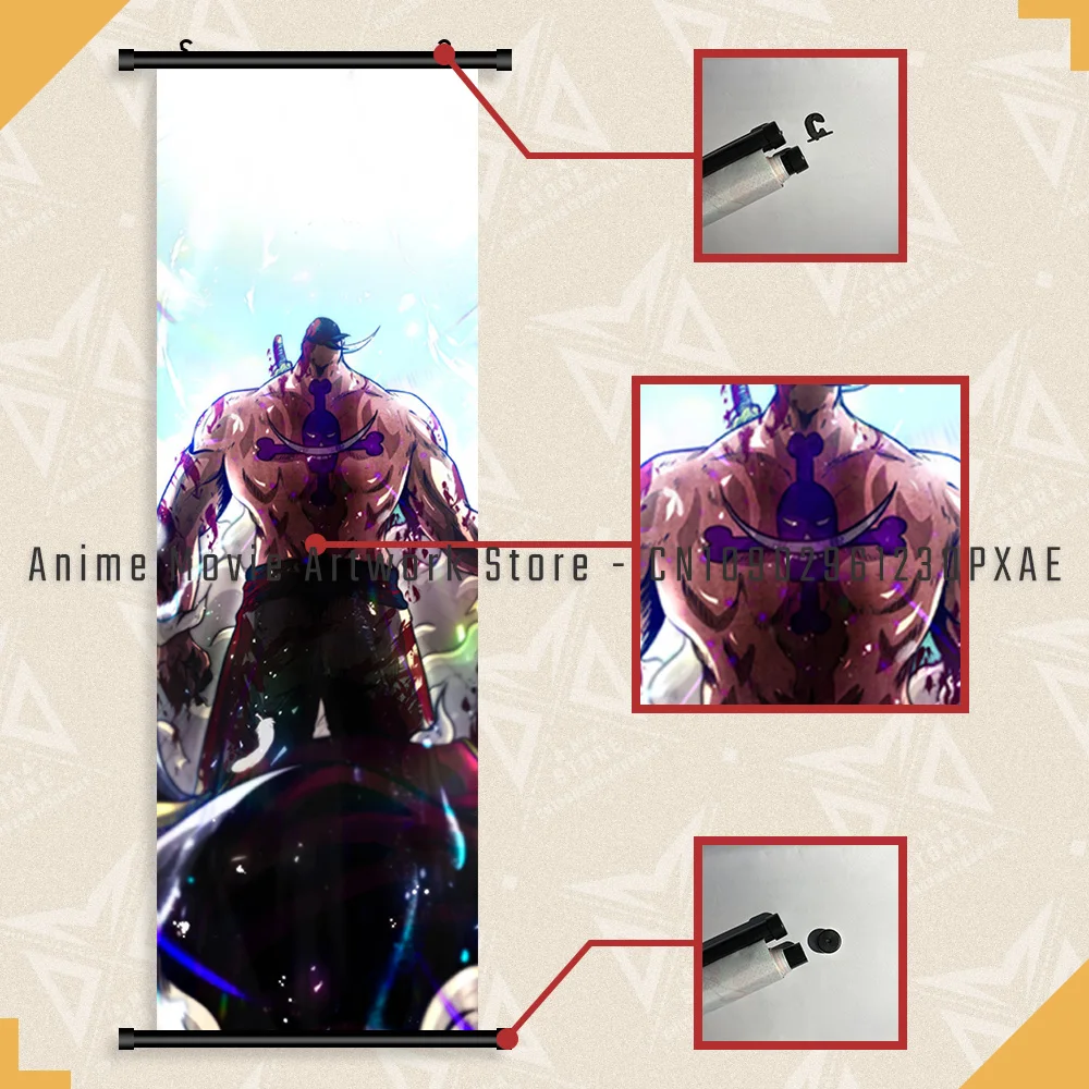 انمي ياباني قطعة واحدة جدار عمل فني مخطوطات صور القرد د. لوفي قماش معلق اللوحة ديكور المنزل طباعة HD الملصقات #4