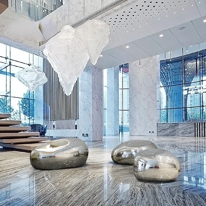 Hotel Lobby Decoration Large Floor Cobblestone Sales Office Shopping Mall Decoration