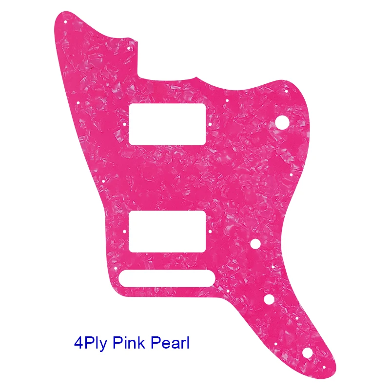 Pleroo Custom Parts Replacement Scraper For American Player Series 2018 Jazzmaster HH Humbucker Pickguard Multicolor Selection