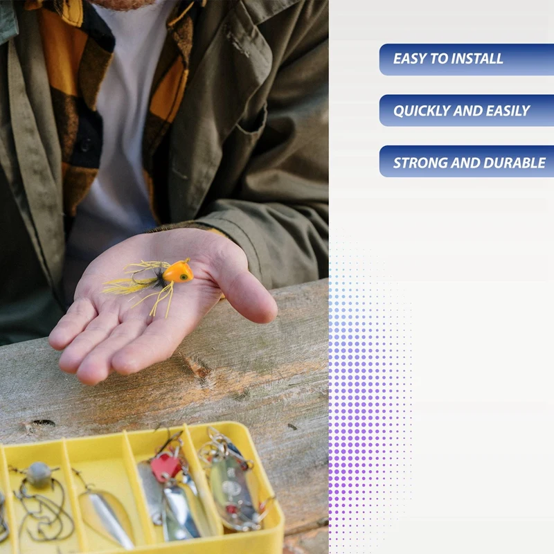 10PCS Fly Fishing Poppers,Topwater Fishing Lures Bass Crappie