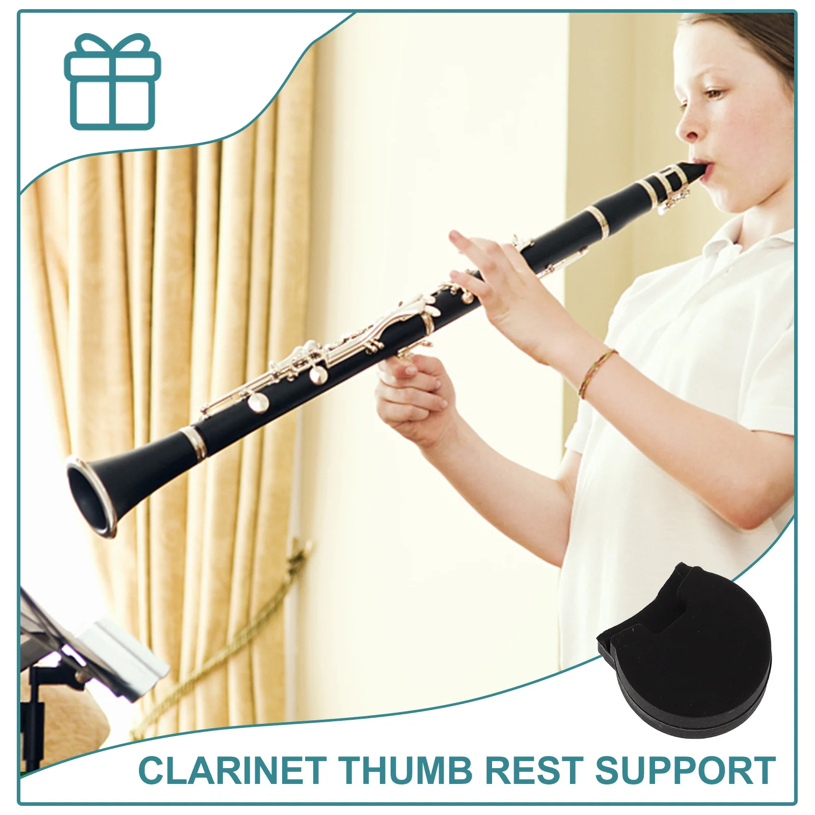 

4 Pcs Clarinet Finger Rest Silicone Thumb Pad Soft Cushion for Oboe Black Comfort Anti Fatigue Long Playing Instruments