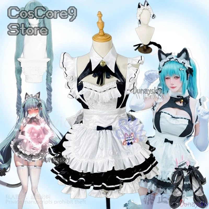 

Privaty Cosplay Game Nikke Anime Costume Sexy Kawaii Neko Cat Maid Dress Sweet Lace Ruffles Lolita Jsk Jirai Kei Girls Halloween
