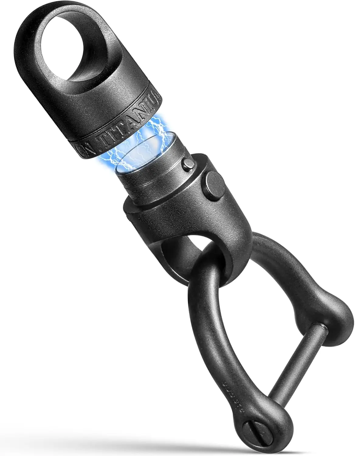 

TISUR Quick Release Keychain, Safely Lock System,Titanium Detachable Magnetic Key Holder with 2/3inch D Ring for Car Key Fob