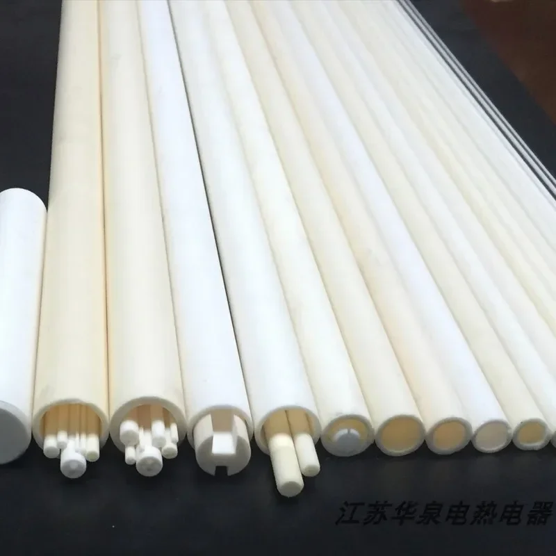 Ceramic tube inner diameter 0.25-20mm alumina high temperature resistant insulated hollow thermocouple protection ceramic tube