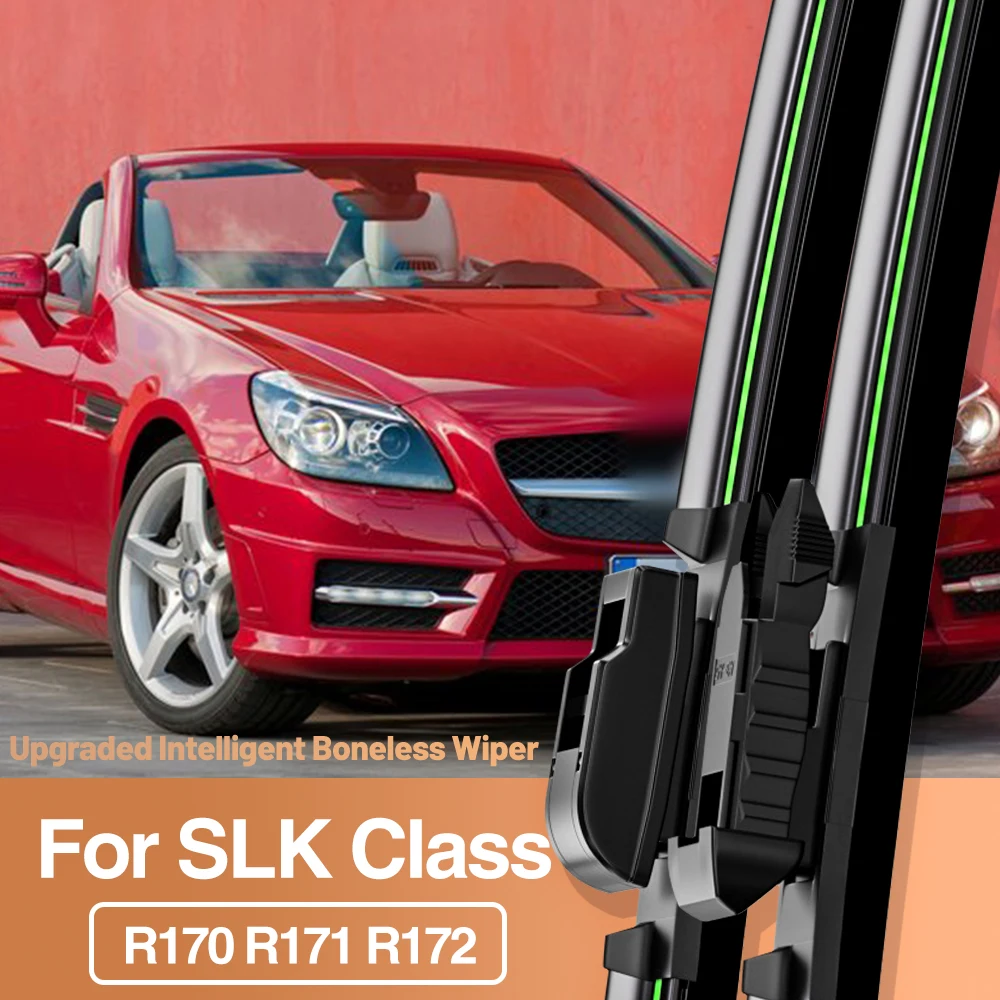 2pcs For Mercedes Benz SLK Class R170 R171 R172 1996-2016 Front Windshield Wiper Blades Windscreen Window Accessories 2005 2012