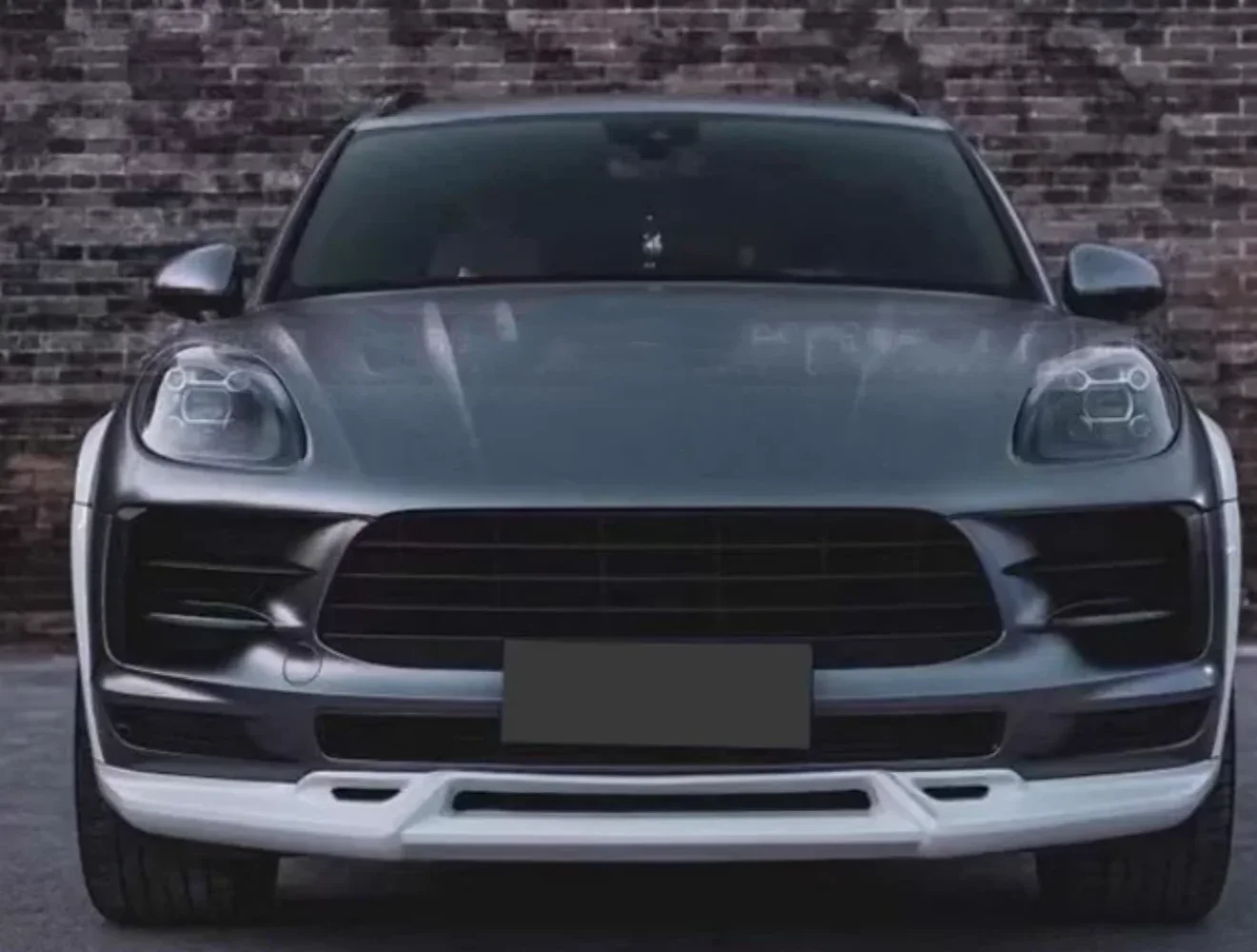 Car front lip assembly for Porsche Macan 14-17 Modified tp Turbo Car Accessories