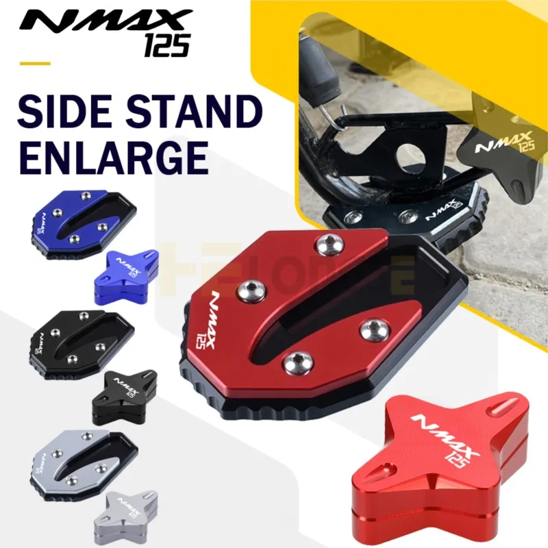 Side Stand Enlarge FOR YAMAHA NMAX155/NMAX125 NMAX 155 2020-2023 NMAX-125 Pad Kickstand Support Extension Plate 2026 Motorcycle