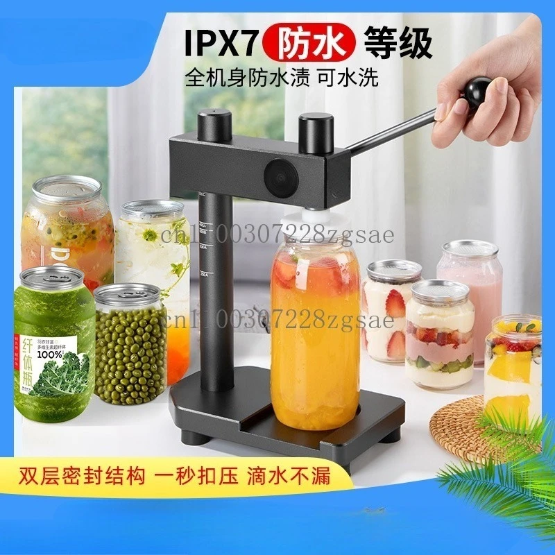Manual disposable can hand automatic sealing machine milk tea commercial capping machine/spot