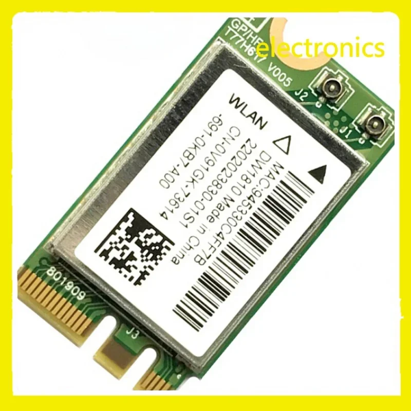 For DELL 15 5565 5567 3567 DW1810 ac NGFF 433Mbps BT4.1 WiFi Wireless Network Card QCNFA 435 WIFI