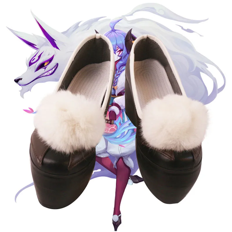 Sepatu Cosplay Game LOL Spirit Blossom Kindred Eternal Hunters Sepatu Bot Properti Natal Pesta Karnaval Halloween