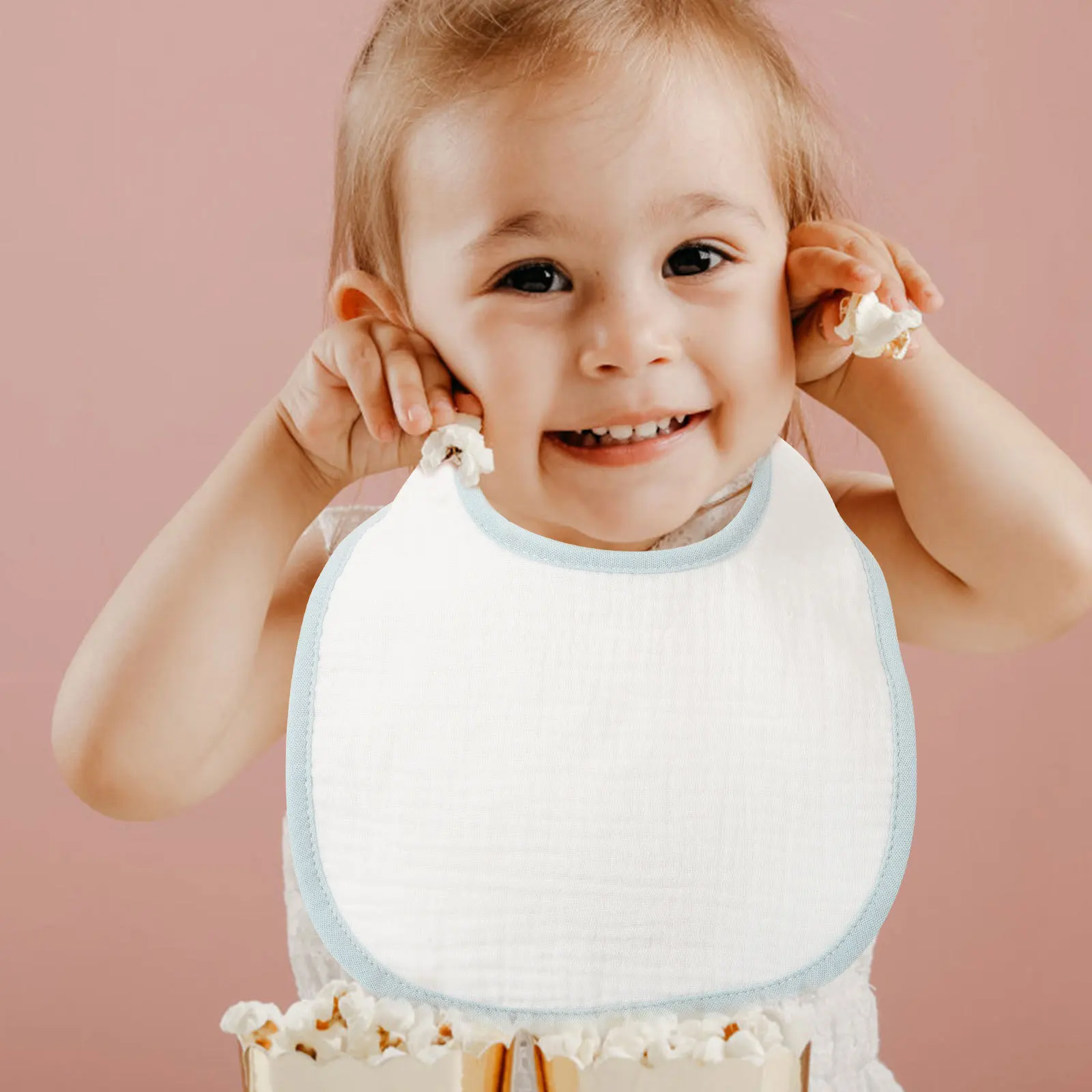 

5 pcs Drooling Infant Toddler Feeding Teething Washable Reusable Bibs For Baby Girl Baby Bibs For Teething Soft Bib