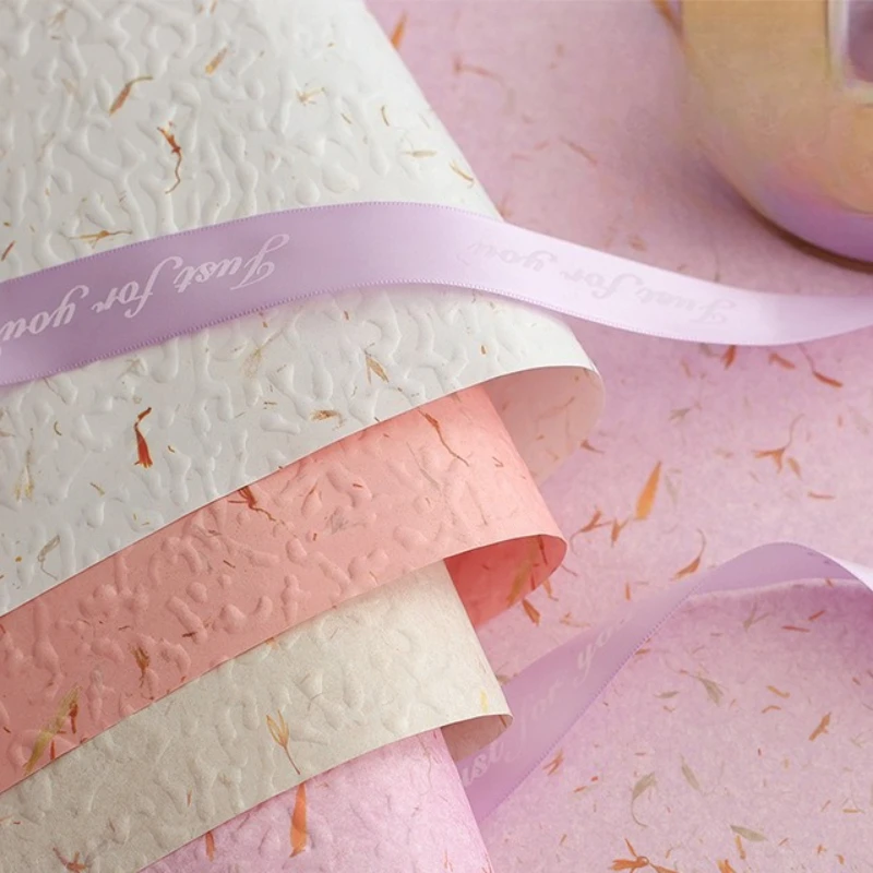 

Thicked Waterproof Kraft Paper Bouquet Wrapping Papers Florist Floral DIY Packaging Materials Christmas Gift Packing Supplies