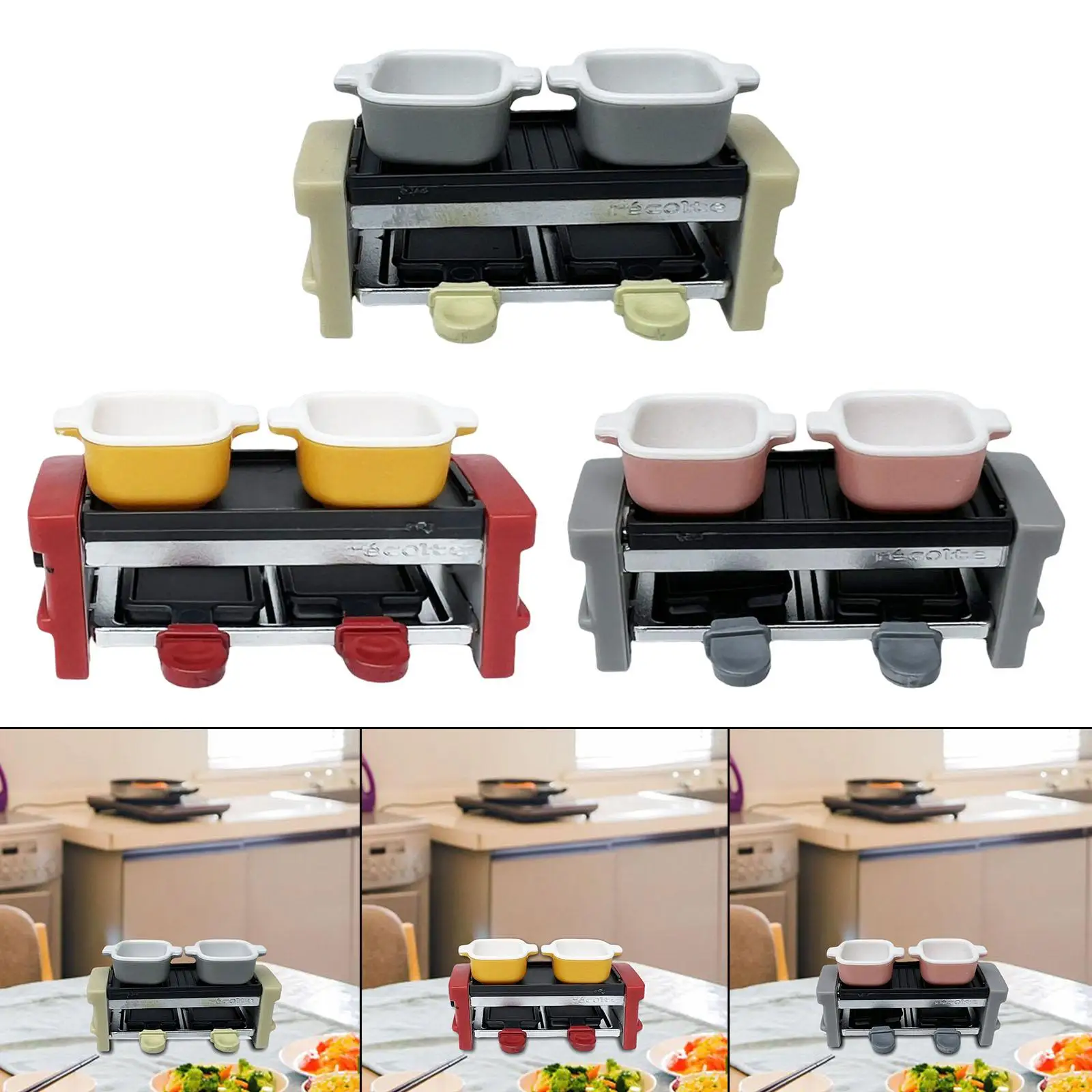 Dollhouse Barbecue Grill Pretemd /12 Decoration Furniture Model for Scenery