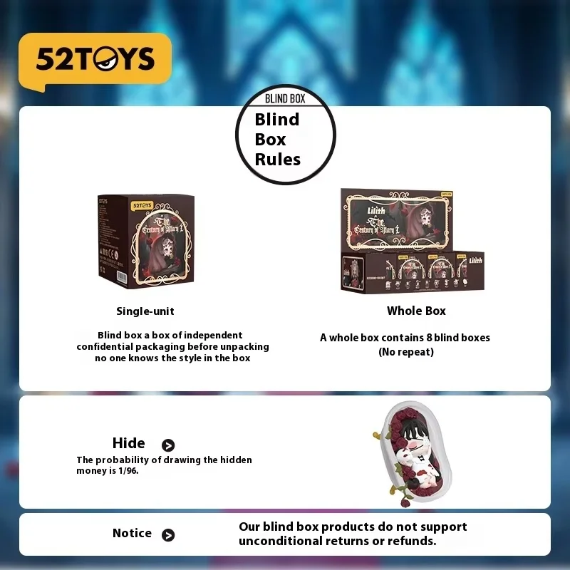 52TOYS Lilith Mary Century Series Blind Box Figurine Trendy Collectible Toy Gift Ornament