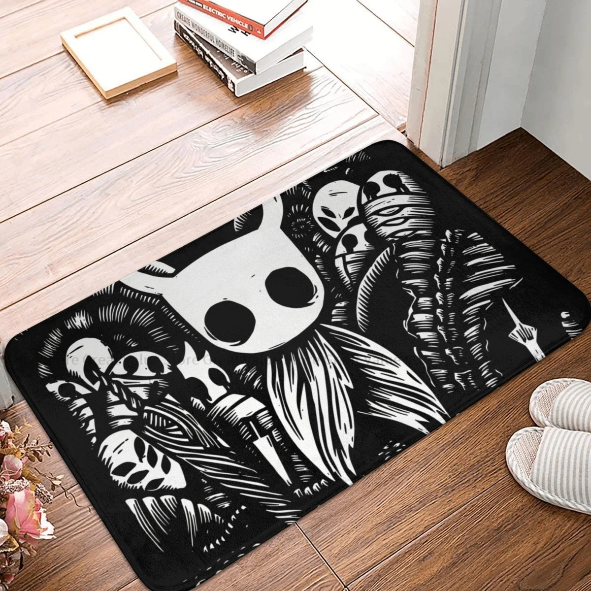 Hollow Knight Game Bath Non-Slip Carpet Ghost Knight Bedroom Mat Entrance Door Doormat Home Decoration Rug