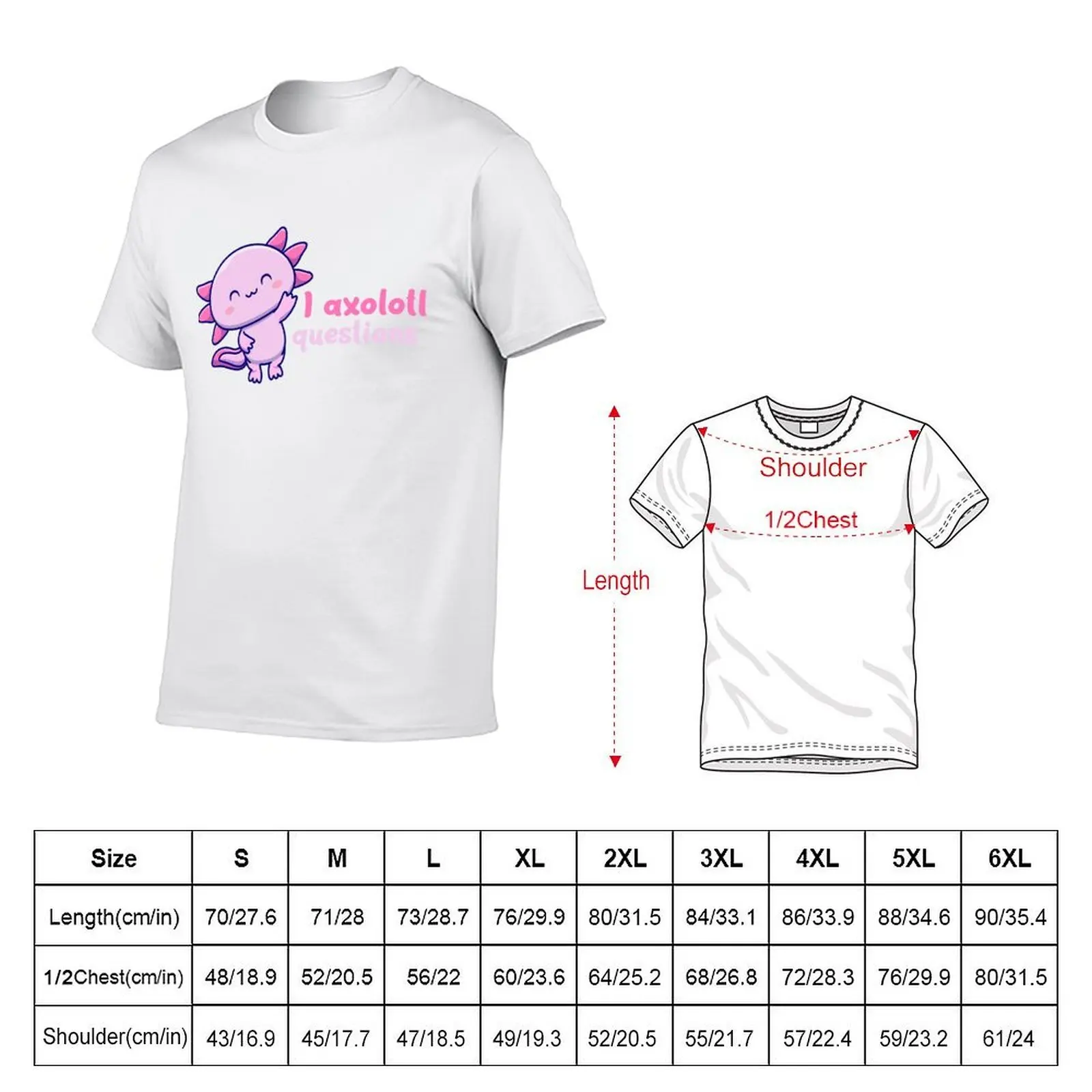 i axolotl questions T-Shirt Classic Graphic Short Sleeve Top