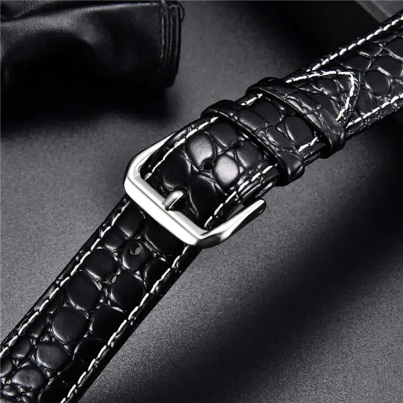 Crocodile Leather Strap Suitable for Apple Watch Ultra SE 9 8 7 6 5 4 3 2 1 Strap for Iwatch 38/40/41mm 42/44/45/49mm