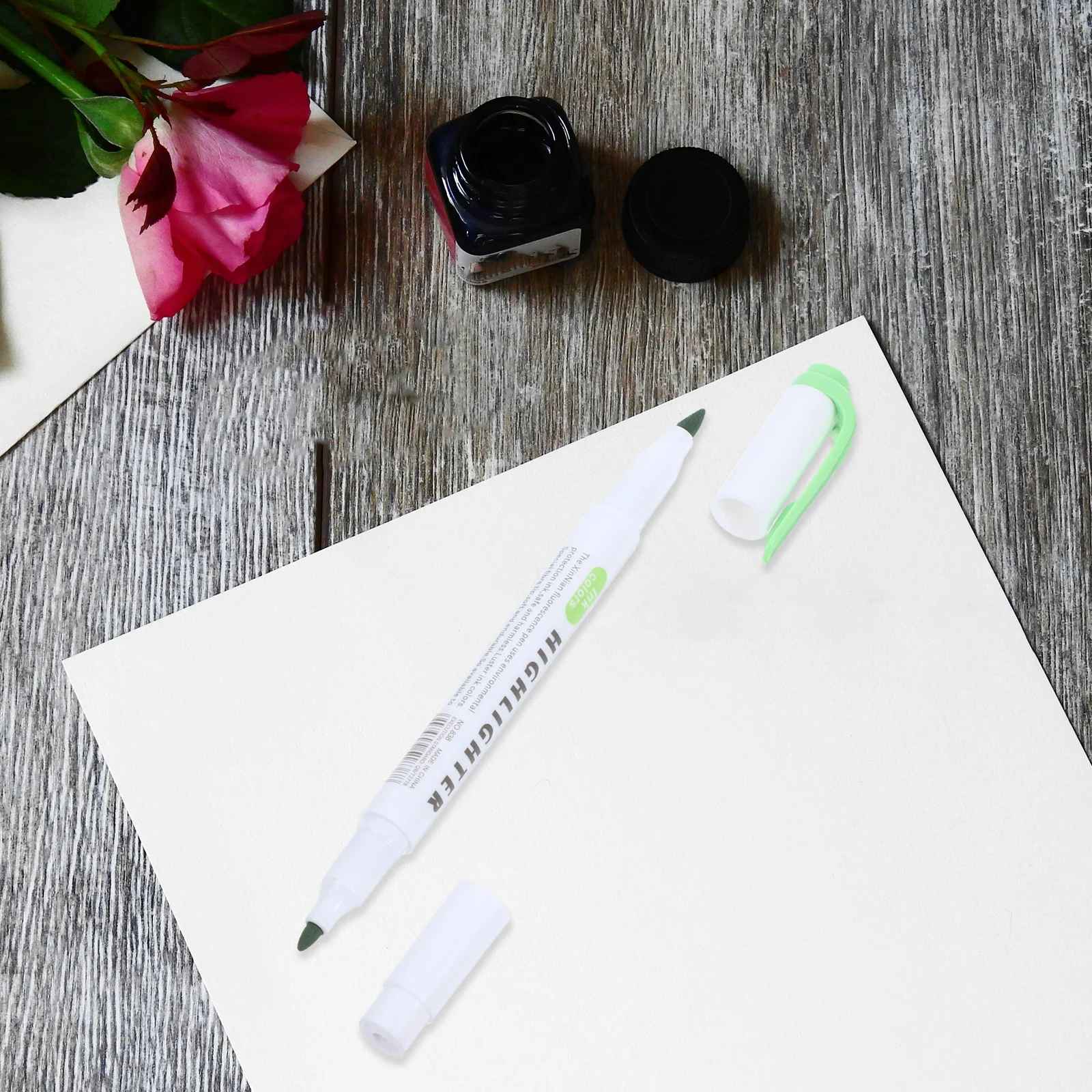 

5Pcs Dual Tip Colored Pens Double Ended Markers Multicolor Highlighters Adult Coloring Hand Lettering Journaling Office Supplies