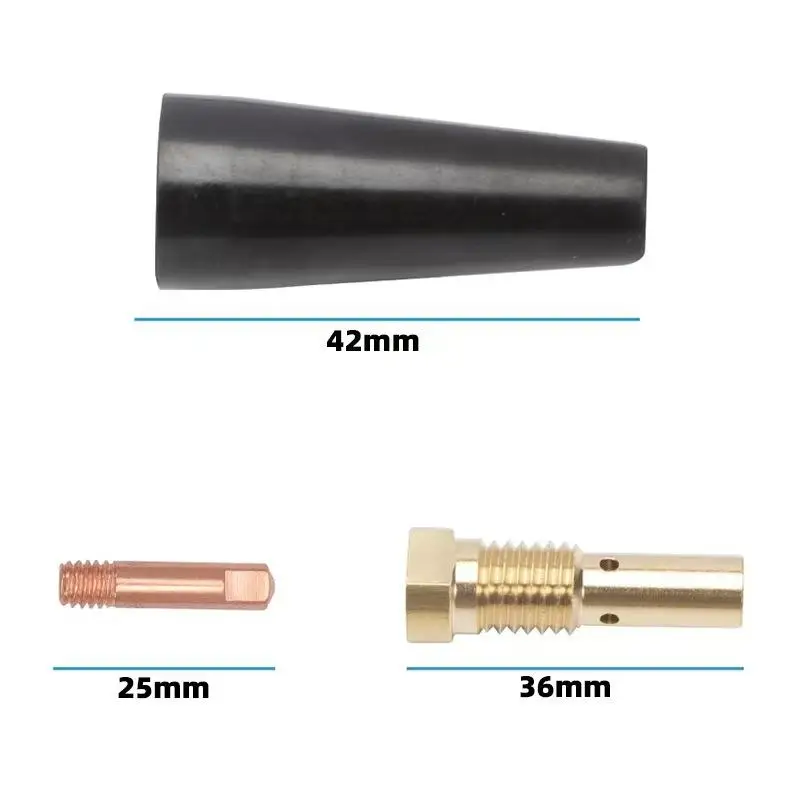 4Pcs Flux Core Gasless Nozzle Self Protection Flux Core Welding Gasless Nozzle Parts 100L MIG Welder Flux Gasless Nozzles