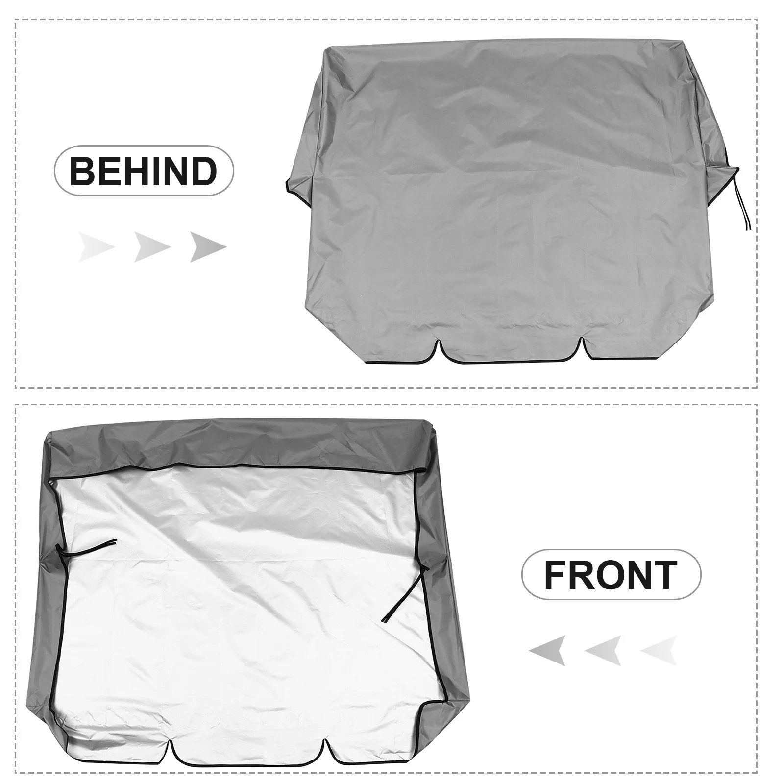 

1Pcs Weatherproof Swing Seat Cover 190T Coated Fabric Outdoor Hanging Chair Cover Dust Rain Snow Sun Protection for Yard Balcony