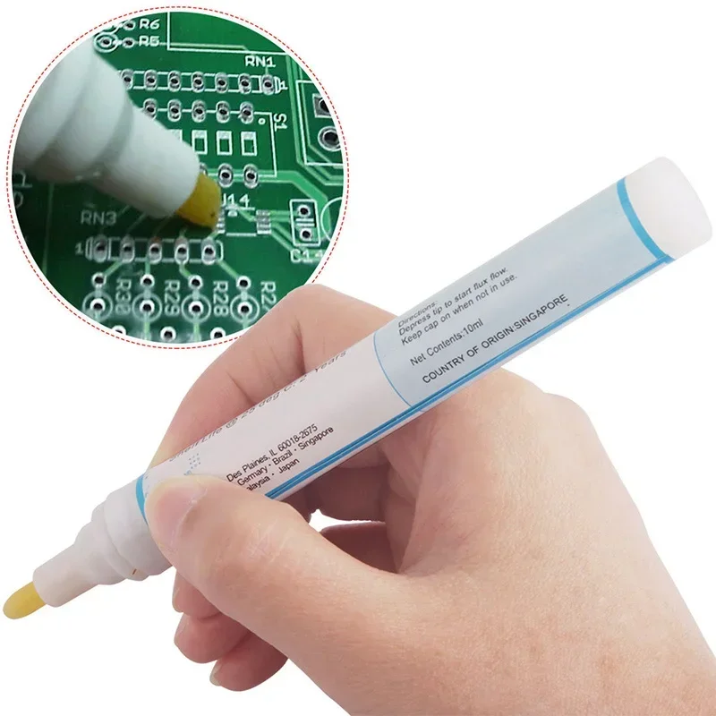 951 Soldering Flux Pen Low-solids Kester Cleaning-free Welding Pen For Solar Cell & Fpc/pcb 10ml Capacity No-clean Rosin