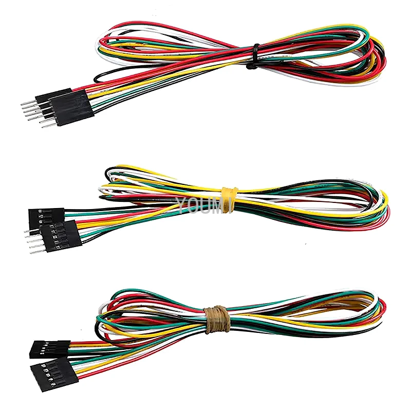10PCS 2.54MM Pitch Wire Dupont Line Female To Female 1P2 3 4 5 6 Pin Dupont Cable Connector JUMPER CABLE WIRE FOR PCB 3D Printer