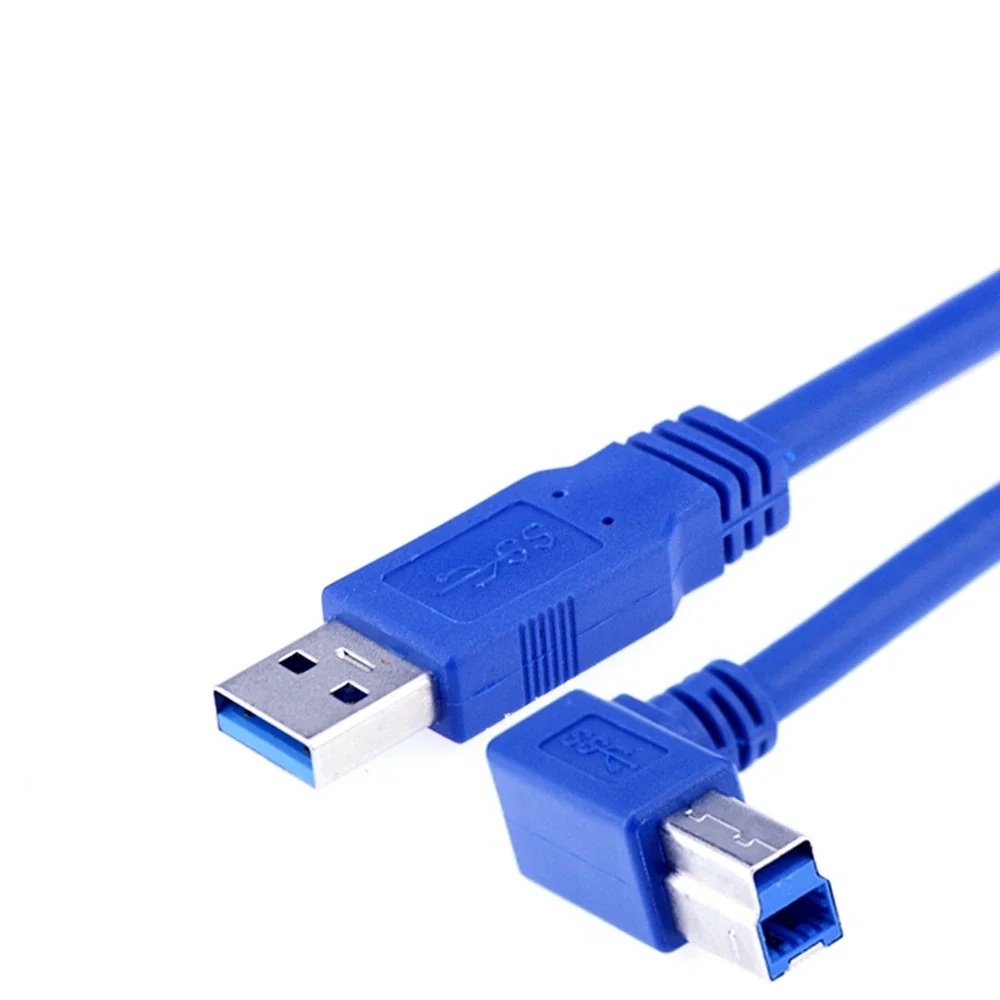 

USB 3.0 printer elbow data cable USB transmission cable to B public square port printer hard disk box data cable