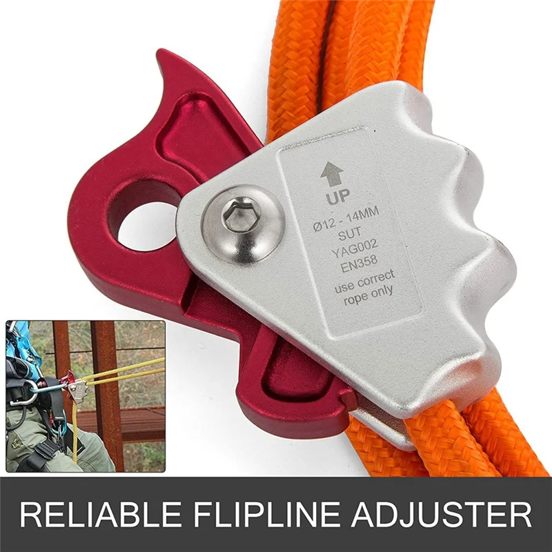 ABVB-2X Steel Wire Core Flip Line Kit Adjustable Climbing Positioning Rope For Arborists Climbers Tree Climbers Outdoors