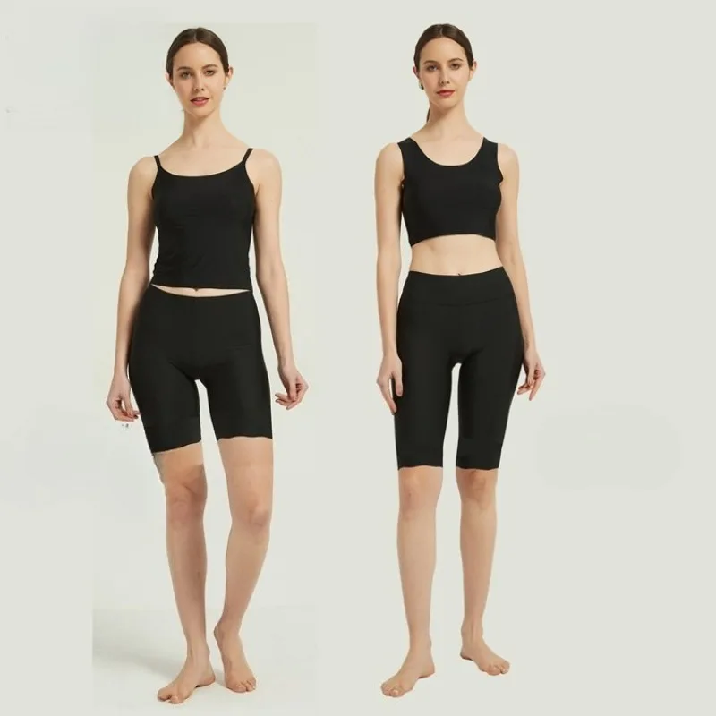 Plus Size Safety Shorts pants Inch Cooling Ice Silk Anti Slip Underwear for Women No Show Coverage Anti Chafing Summer Shorts