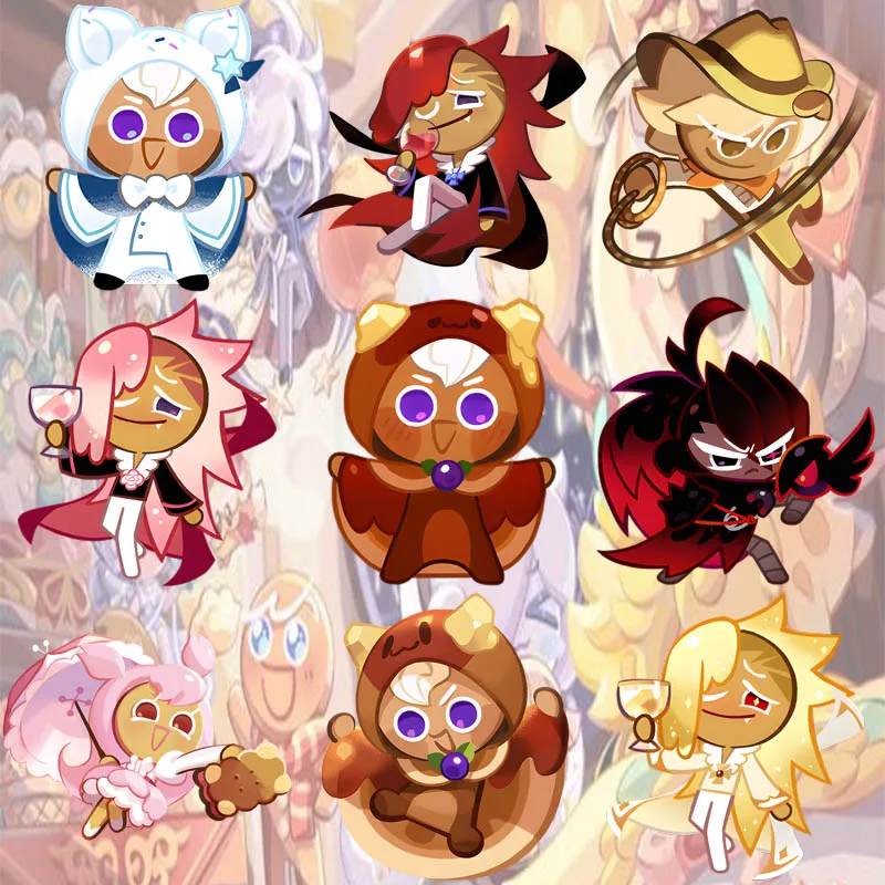 Cookie Run: Kingdom 10CM surprise attack Popular Character Acrylic Stand Figure Cool Desk Ornament Cosplay Prop Gift Keychain