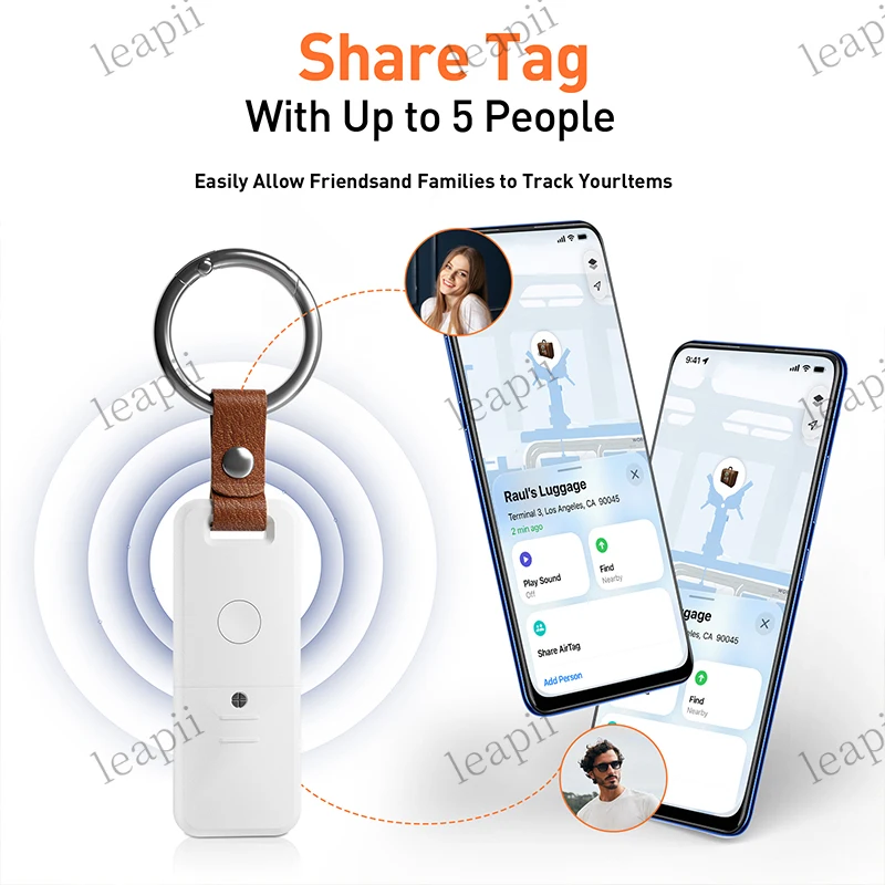 Mini GPS Locator AntiLost Wallet Keychain Smart Tag Bluetooth-Compatible Tracer Keychain Dog Pet Child Luggage Tracker Finder