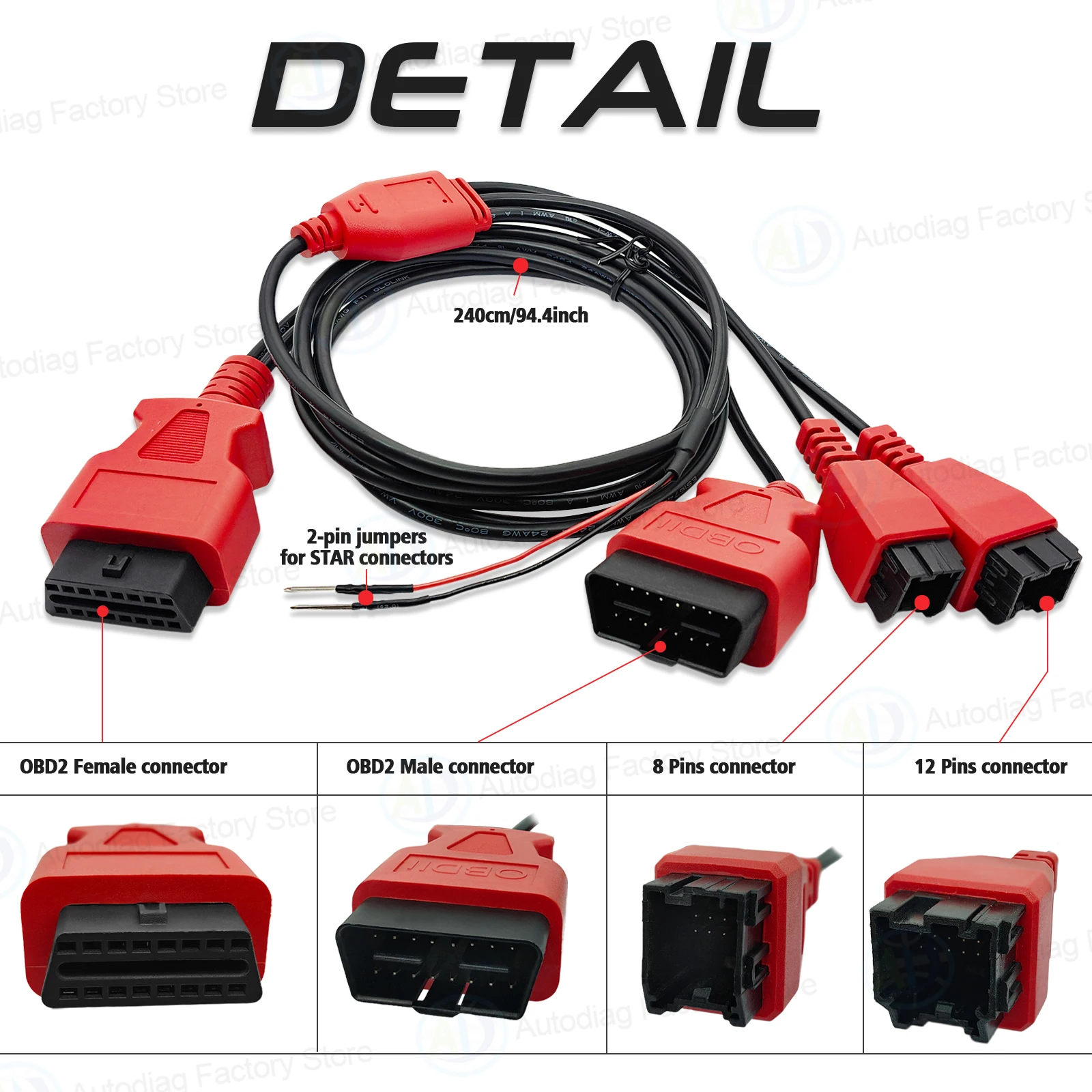 SGW Bypass-Kabel für FCA 12+8 Pin Sicherheits-Gateway-Modul Bypass-Adapter für Chrysler/Dodge/Ram/Jeep/Fiat/Maserati Programmierkabel – Detail 5