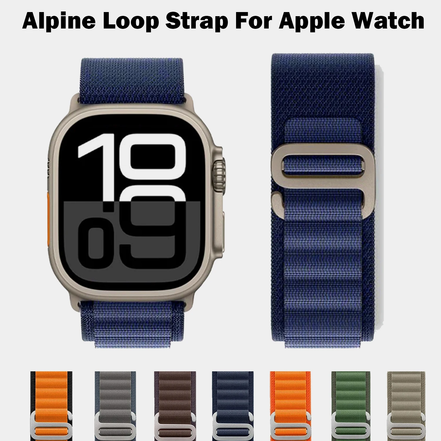 Für Apple Watch Armbänder 46mm 45mm 49mm 42mm iWatch Band 44mm 41mm Nylon Alpine Armband Correa Series 11 10 9 8 7 6 5 Ultra 2/3