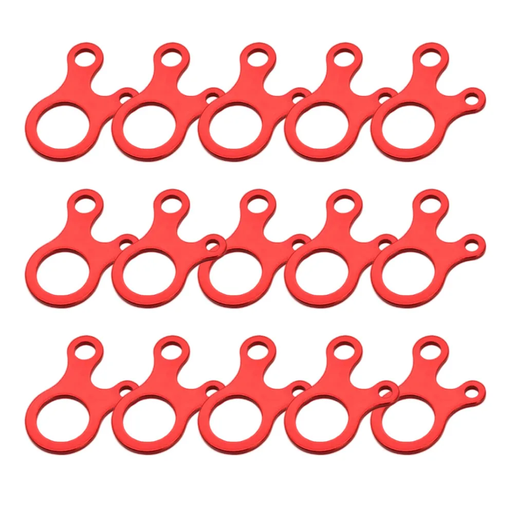 10/15 pçs guyline cabo ajustador corda tensor tenda cara linha paracord tensor loop alienígena liga de alumínio para acampamento caminhadas