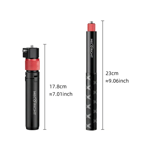 Imagen 2 del producto Mecoright-Paquete de palo de Selfie con mango para Insta360 X5 X4 X3 X2 ONE R DJI OSMO 360, palo de Selfie Invisible universal Bullet Time